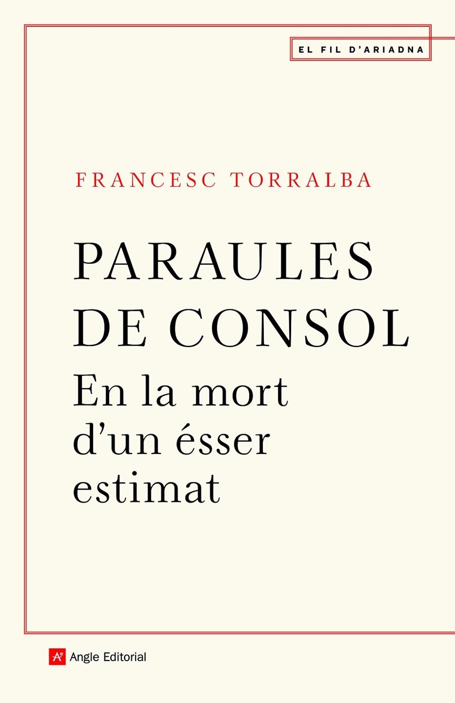 Paraules de consol | 9788418197246 | Torralba Roselló, Francesc