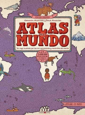 Atlas del mundo. Edición Púrpura | 9788417708832 | Mizielinska, Aleksandra/Mizielinski, Daniel