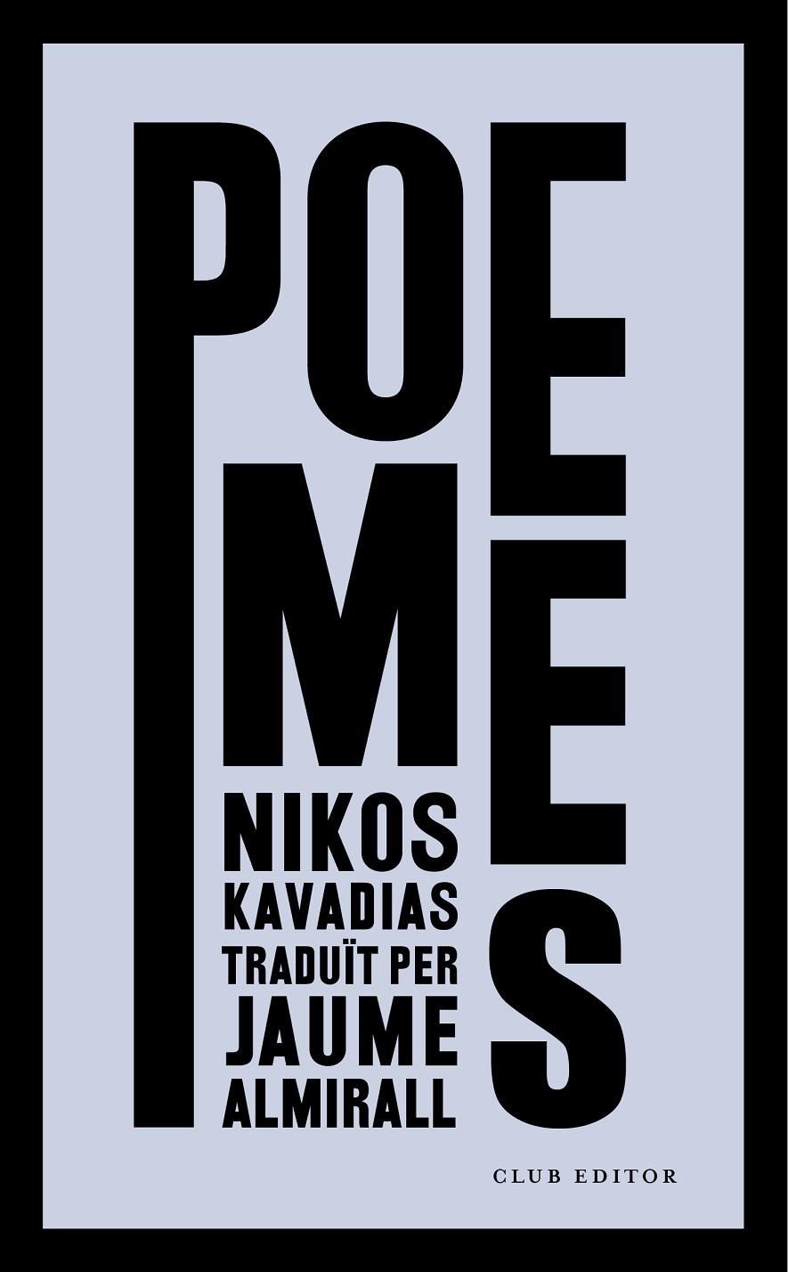 Poemes | 9788473292962 | Kavadias, Nikos