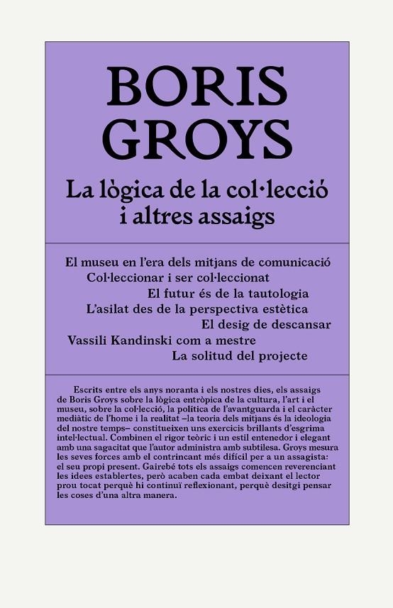 La lògica de la col·lecció i altres assaigs | 9788412230574 | Groys, Boris