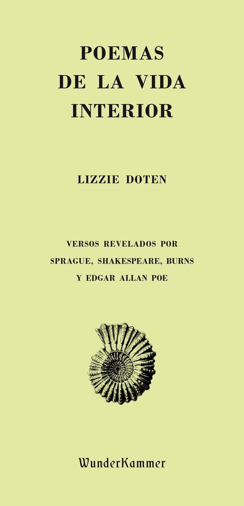 Poemas de la vida interior | 9788494587955 | Doten, Lizzie