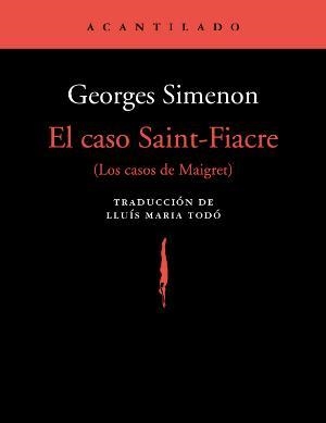 El caso Saint-Fiacre | 9788417346133 | Simenon, Georges