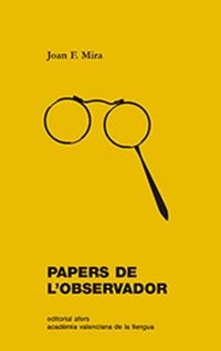 Papers de l'observador | 9788416260959 | Mira Casterà, Joan Francesc