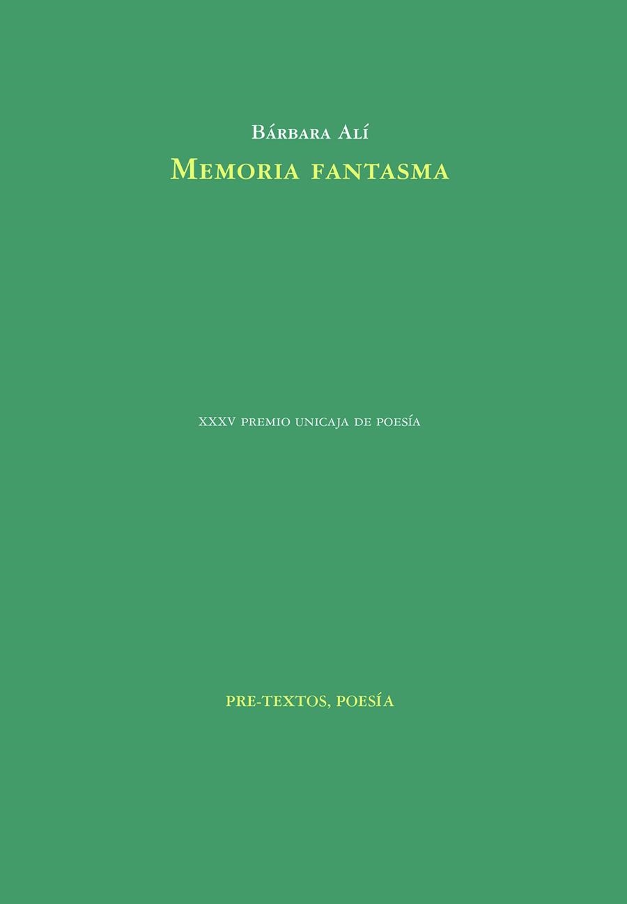 Memoria fantasma | 9788418935176 | Alí, Bárbara