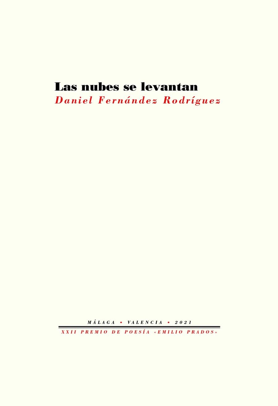 Las nubes se levantan | 9788418935411 | Fernández Rodríguez, Daniel