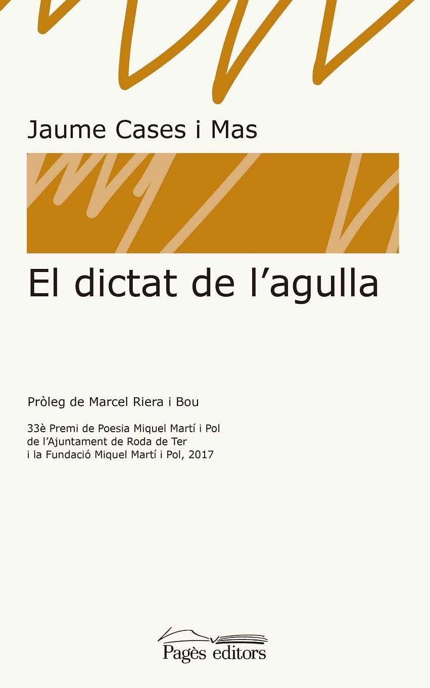 El dictat de l'agulla | 9788413030050 | Cases Mas, Jaume