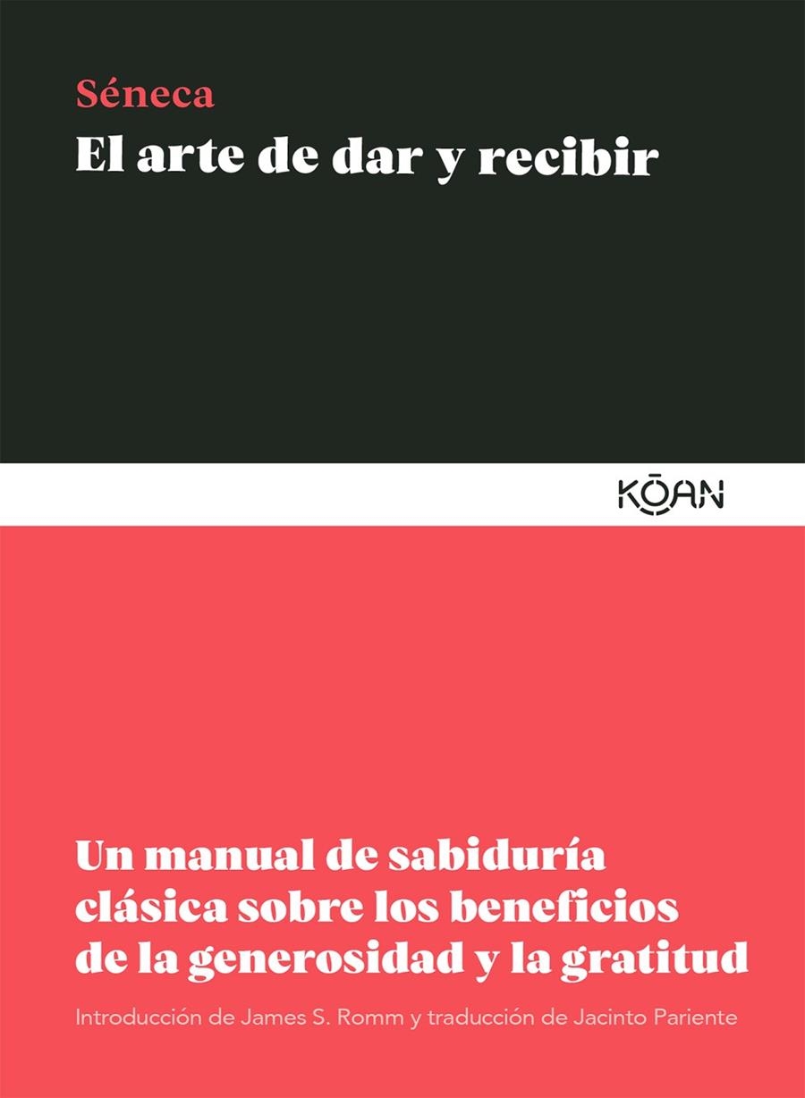 El arte de dar y recibir | 9788418223242 | Séneca, Lucio Anneo