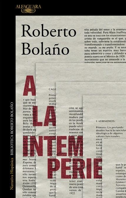 A la intemperie | 9788420431598 | Bolaño, Roberto