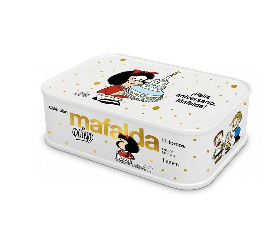 Colección Mafalda: 11 tomos en una caja de lata (edición ¡Feliz aniversario, Maf | 9788426420008 | Quino