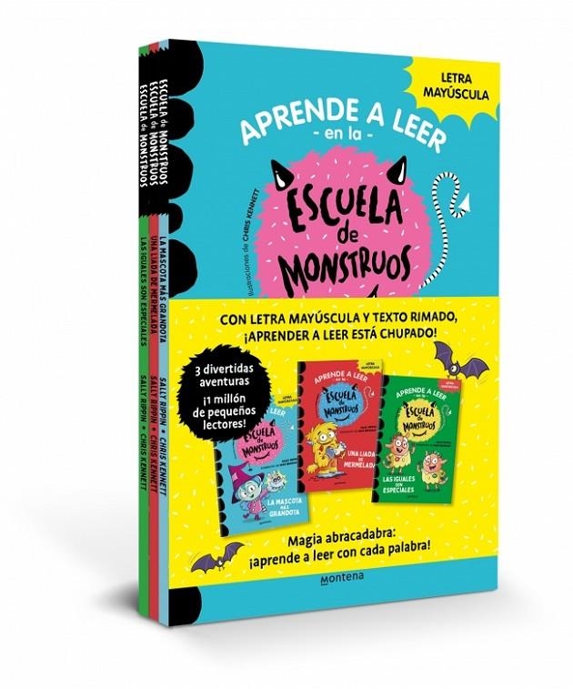 Aprender a leer en la Escuela de Monstruos - Pack con los libros 1, 2 y 3 | 9788419169983 | Rippin, Sally