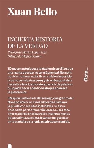 Incierta historia de la verdad | 9788416738205 | Bello, Xuan