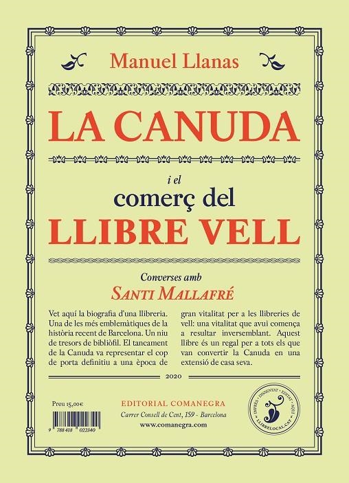 La Canuda i el comerç del llibre vell | 9788418022401 | Llanas Pont, Manuel